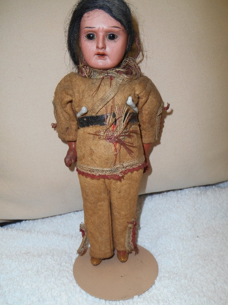 antiek indiaantje mulat 22 cm, Ophalen of Verzenden