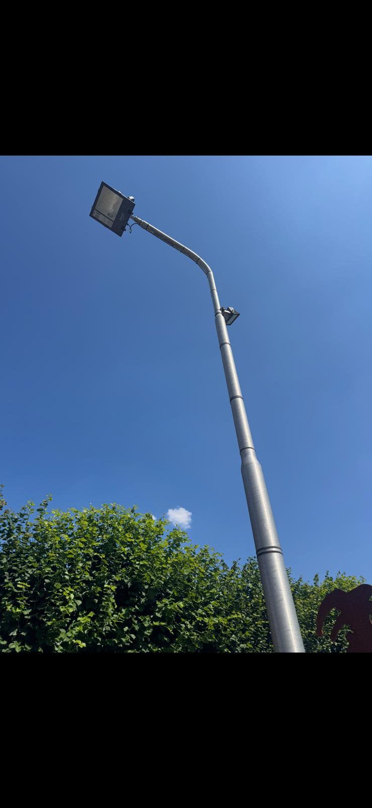 Lichtmast incl. Schijnwerper, Ophalen, Gebruikt, Minder dan 50 watt, Overige typen