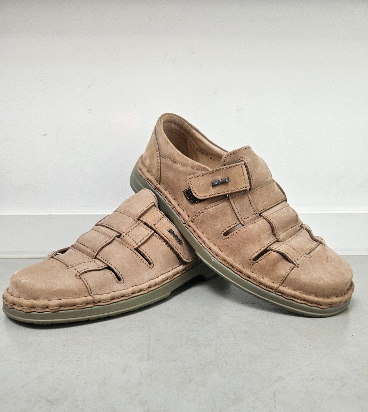 Josef Seibel lederen Herensandalen / Comfortschoenen Maat41, Overige kleuren, Josef Seibel, Nieuw, Ophalen of Verzenden
