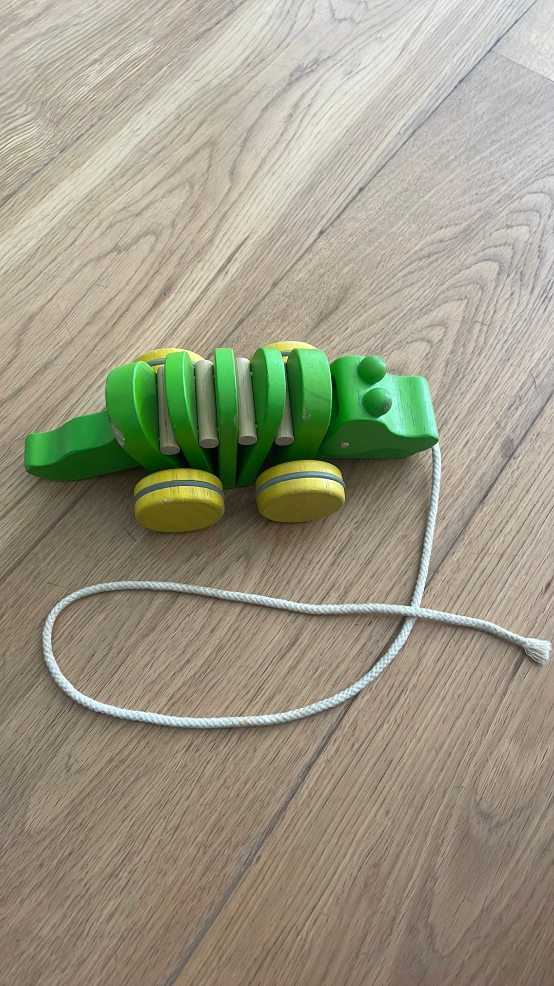 Plan toys dancing alligator, Kinderen en Baby's, Speelgoed | Houten speelgoed, Ophalen of Verzenden, Zo goed als nieuw, Duw- of Trekspeelgoed