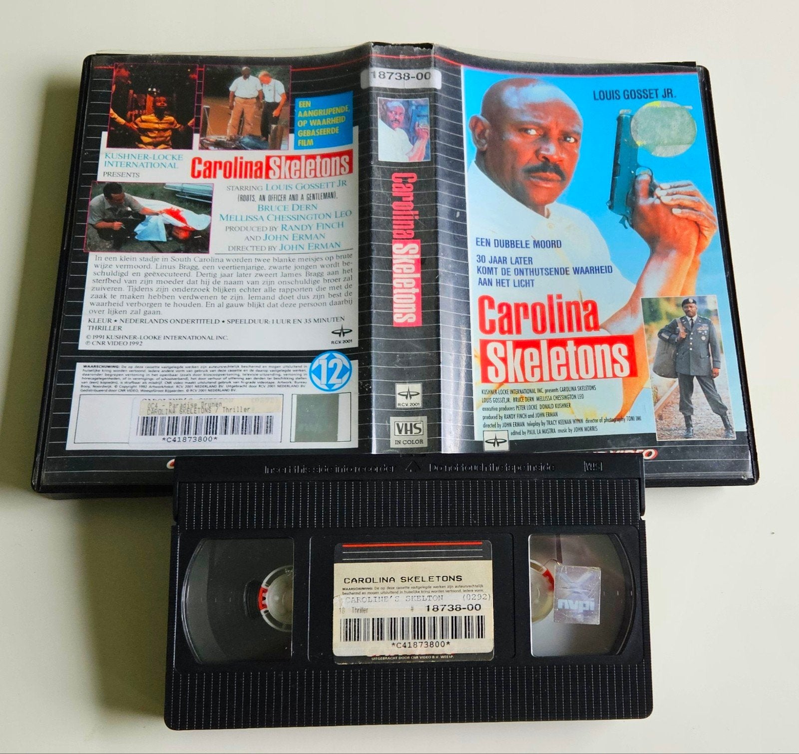 Carolina Skeletons Ex-Rental VHS (1991), Spannende Thriller, Vanaf 12 jaar, Ophalen of Verzenden, Gebruikt