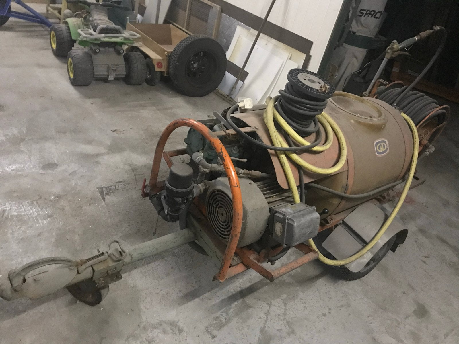 Spuitwagen voor reinigen van vloeren/stallen - Munckhof, Ophalen, Gebruikt, Kippenhok of Kippenren