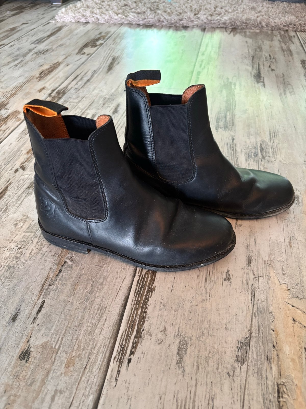 Paardrij schoenen met chaps, Ophalen, Gebruikt