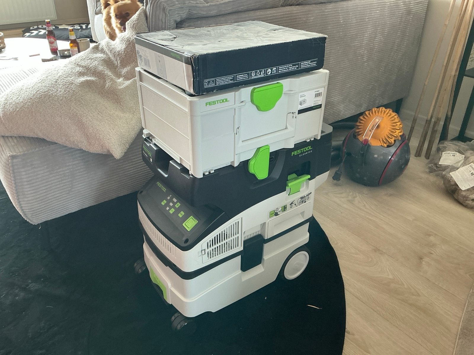 Nieuwe Festool accu stofzuiger met garantie koffer en zakken, Witgoed en Apparatuur, Stofzuigers, Ophalen, 2000 watt of meer, Reservoir