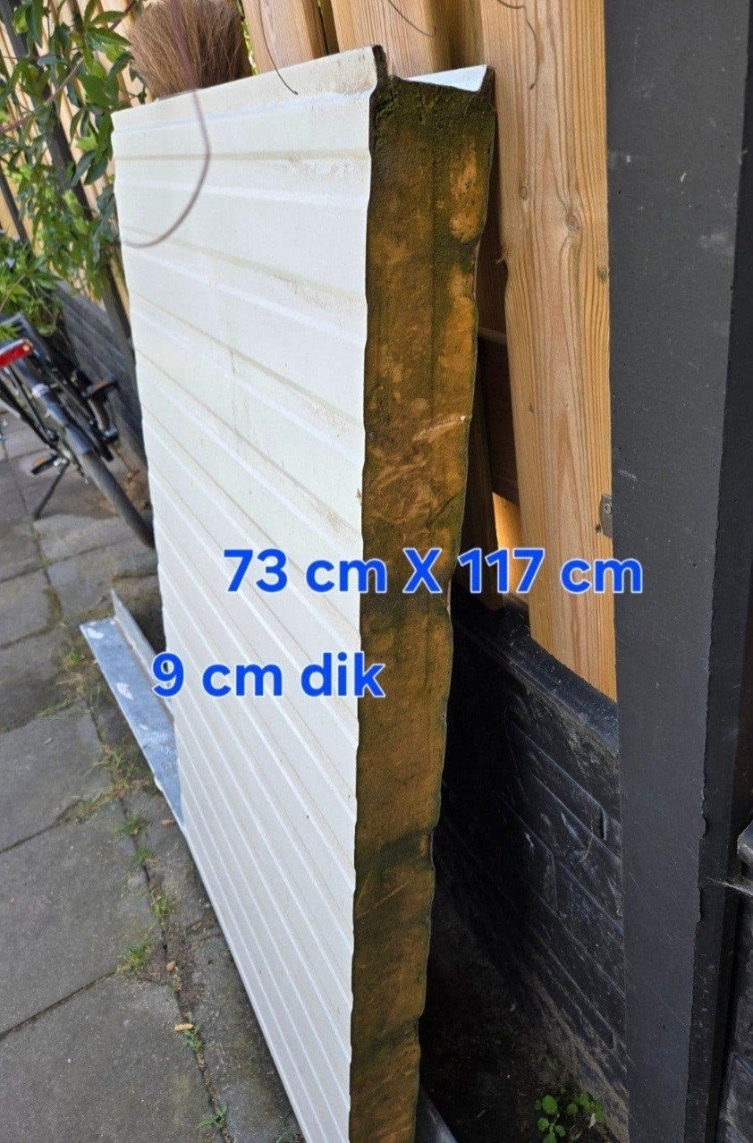 3 Damwand platen met metaal en isolatie - GRATIS  OPHALEN, Ophalen, 50 tot 100 mm