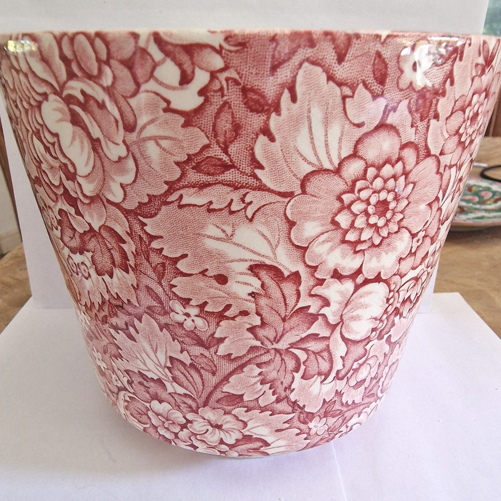 Vintage Enoch Wedgwood Gainsborough bloempot rood, Ophalen of Verzenden