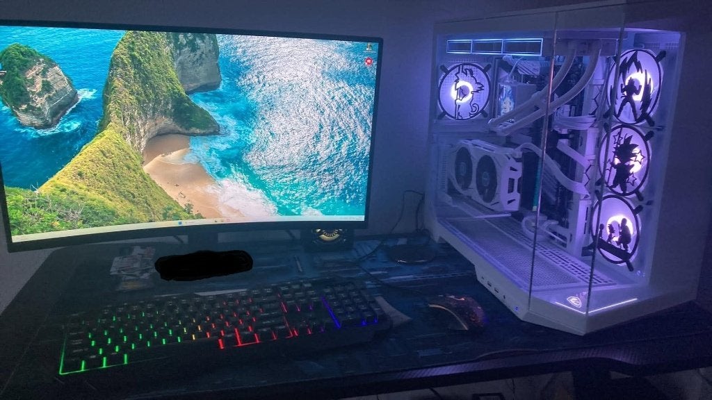 Witte Gaming PC "Dragon Ball" VASTE PRIJS, Computers en Software, Desktop Pc's, Ophalen, Zelfbouw game PC, Virtual Reality, AMD Ryzen 5