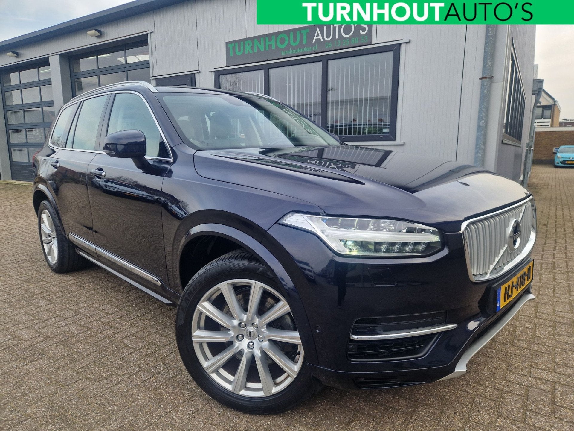 Volvo XC90 T8 Twin Engine AWD Inscription Bowers & Wilkins, Gebruikt, Blauw, 7 stoelen, Bedrijf