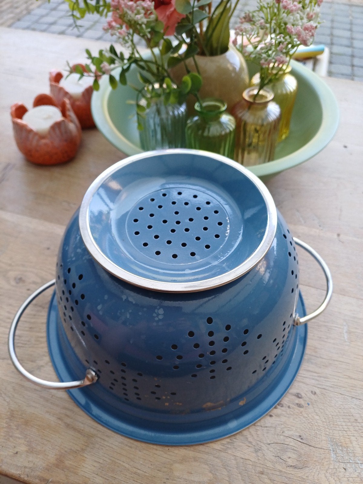 Vintage vergiet, Huis en Inrichting, Keuken | Potten en Pannen, Ophalen of Verzenden, Gebruikt, Overige materialen, Overige typen