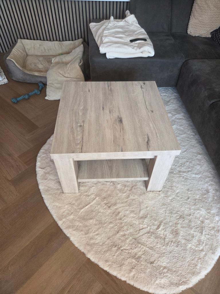 Vierkante salontafel 67x67 cm, 44 cm hoog, Huis en Inrichting, Gebruikt, 50 tot 100 cm, Vierkant, Minder dan 50 cm