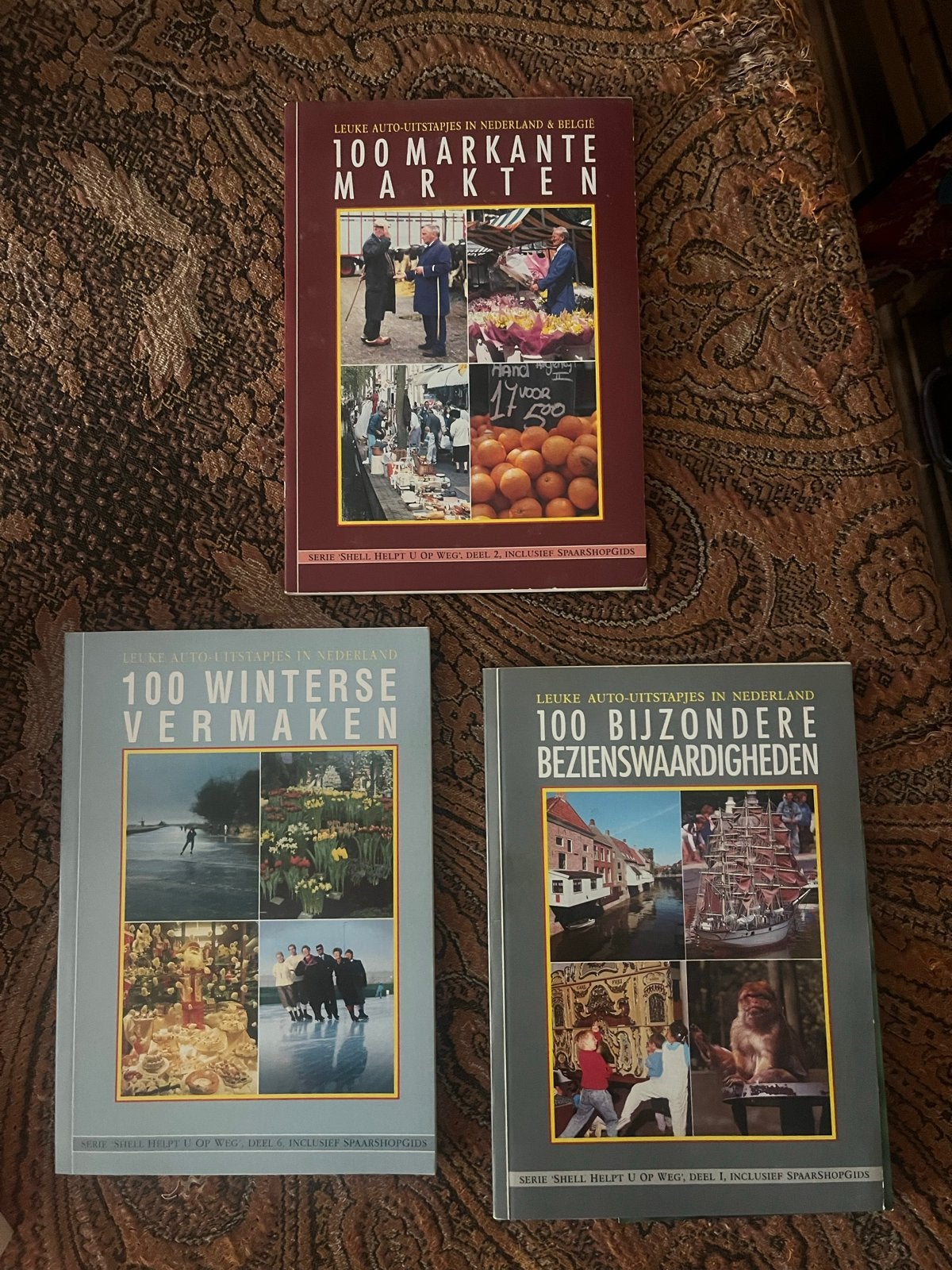 3x Shell Helpt U Op Weg: Markten, Winterse Vermaken, Beziens, Boeken, Verzenden, Reisgids of -boek, Benelux, Gelezen