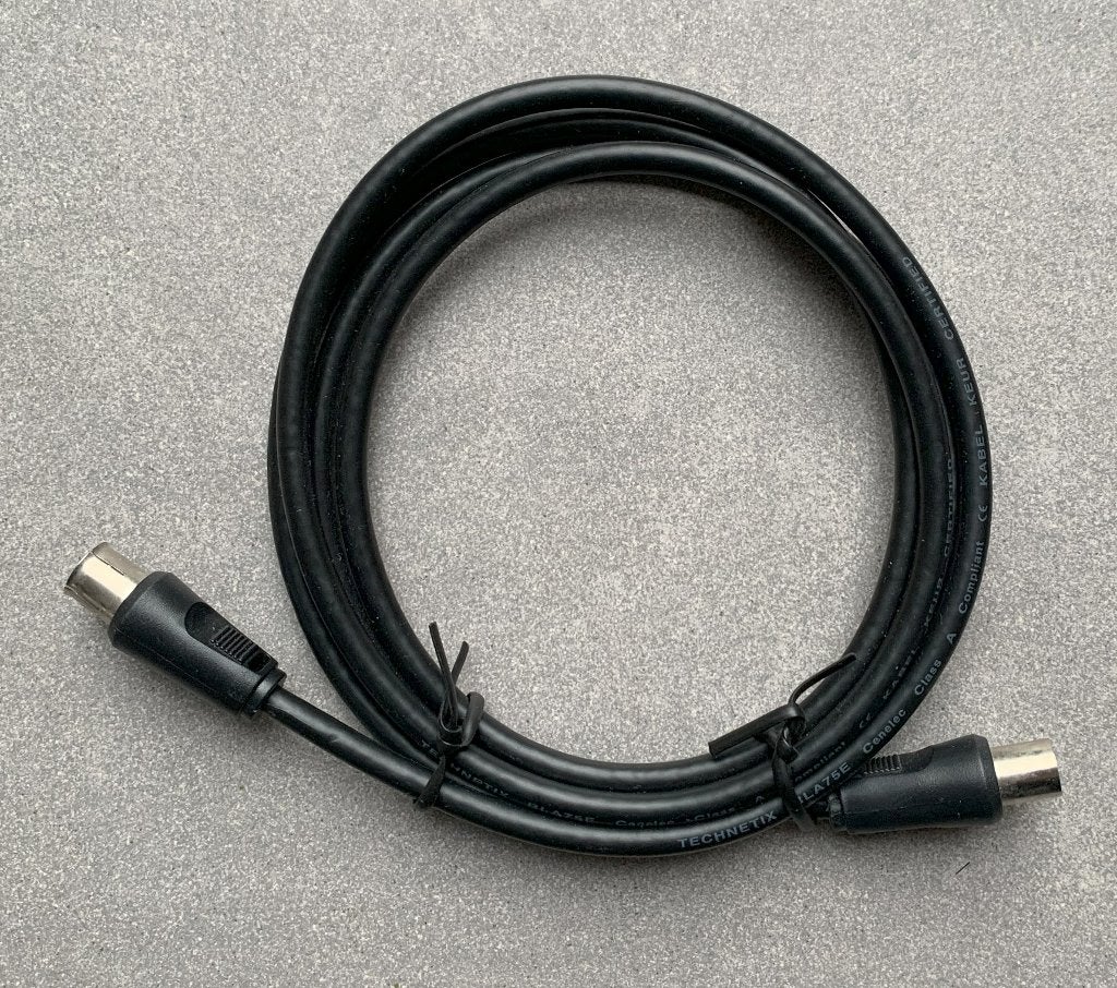 COAX kabel Technetix 150 cm Antenne kabel 1.5m RLA75E M/F, Ophalen of Verzenden, Nieuw, Minder dan 2 meter, Coaxiale kabel