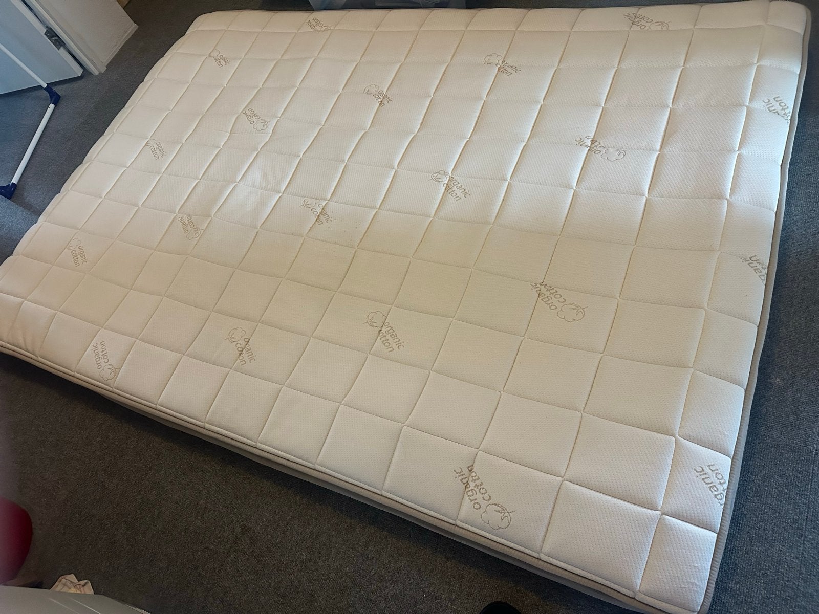 Organic Cotton Matras Topper 140x200, Ophalen, Tweepersoons, 140 cm, Zo goed als nieuw