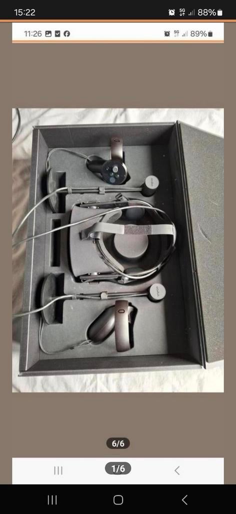 Oculus Rift VR virtual reality bril headset, Spelcomputers en Games, Virtual Reality, Zo goed als nieuw, VR-bril, Ophalen of Verzenden