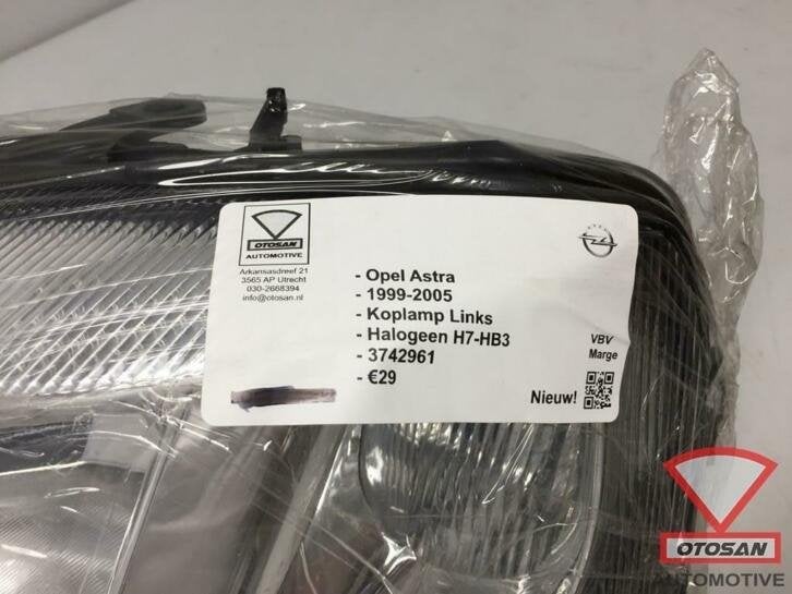 opel astra 1999 2005 koplamp links h7 hb3 halogeen nieuw! 37, Auto-onderdelen, Verlichting, Ophalen of Verzenden, Kontakt@opel-infoservice.de