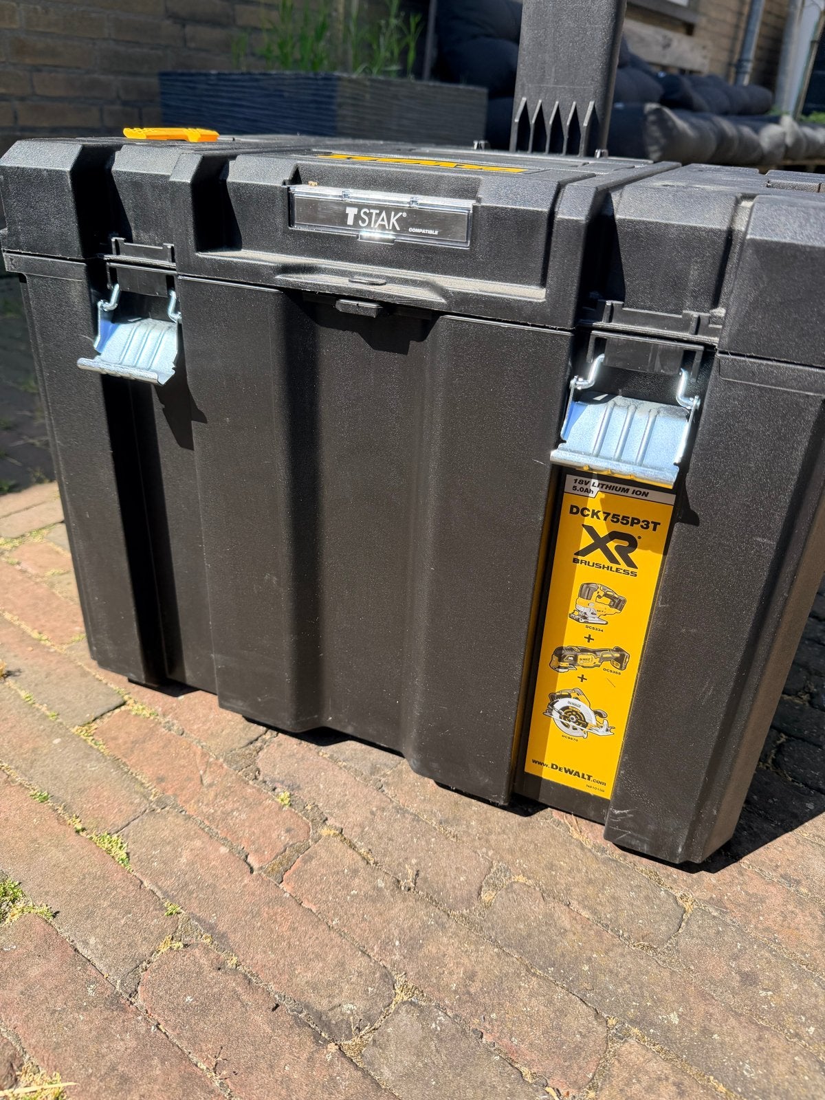 Lege DeWalt TSTAK gereedschapskoffer met wielen, Doe-het-zelf en Verbouw, Ophalen, Nieuw