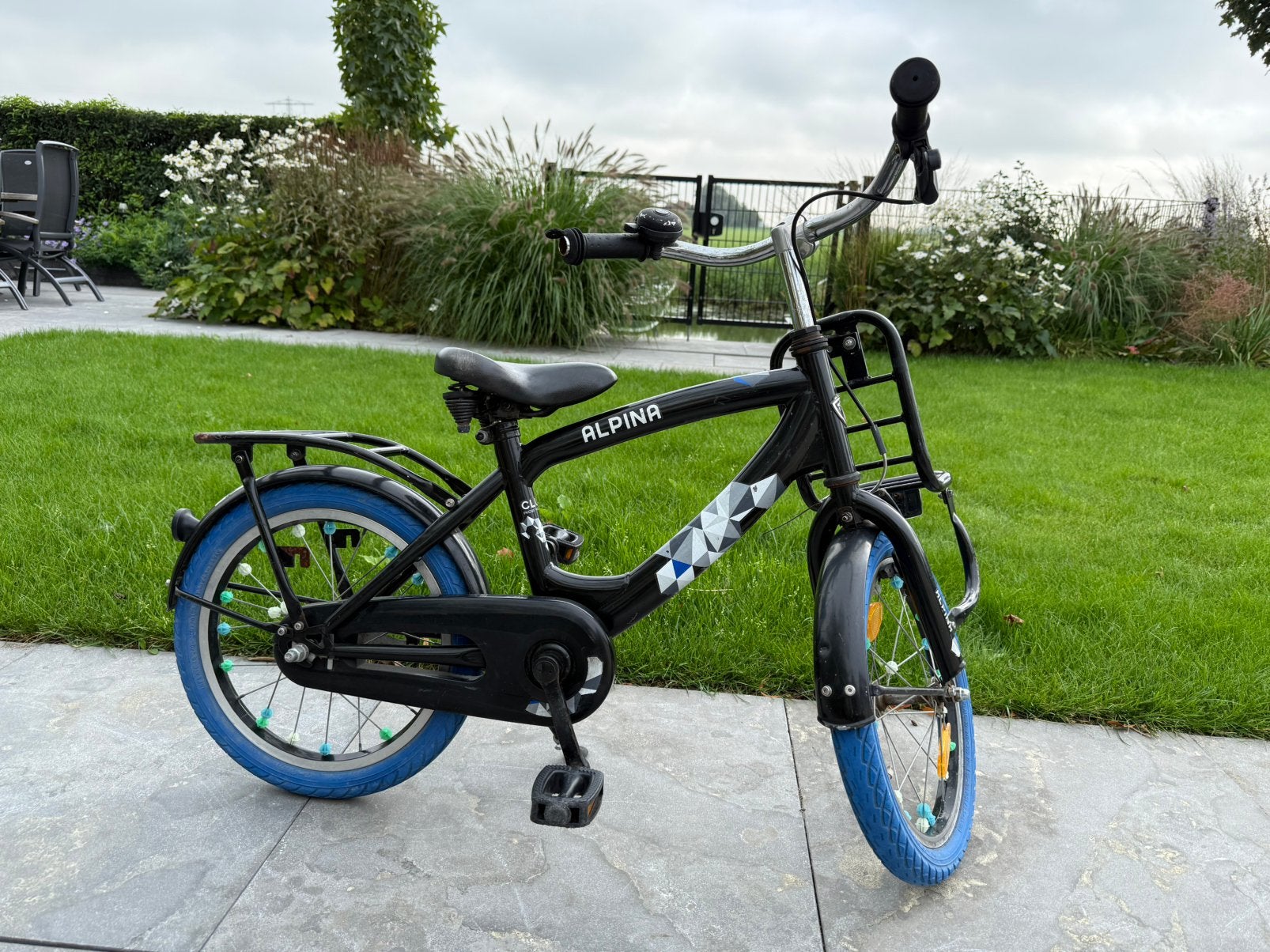 Alpina kinderfiets 16 inch, Ophalen, Gebruikt, Velgrem, 16 tot 20 inch