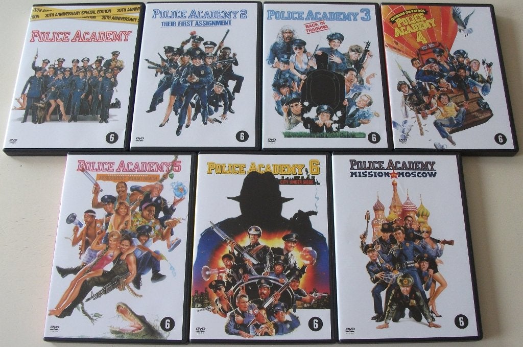 Film-Serie *** POLICE ACADEMY *** Complete Serie, Cd's en Dvd's, Engels, Nederlands, Ophalen of Verzenden, Zo goed als nieuw