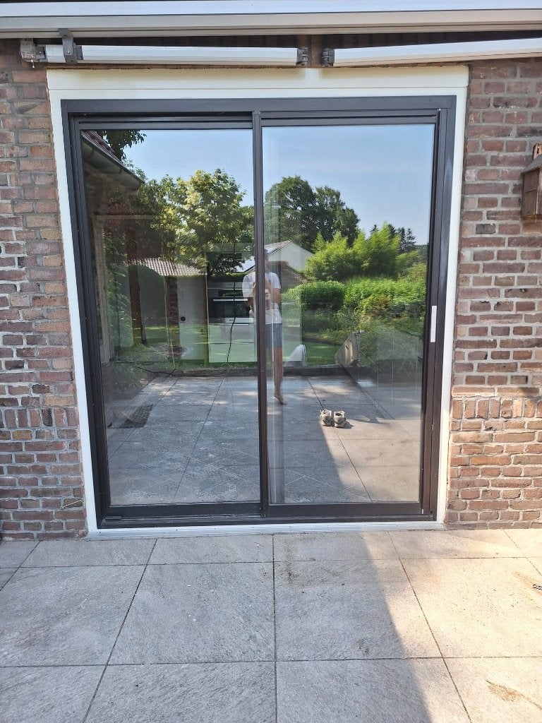 Aluminium schuifpui, Ophalen, Gebruikt, Aluminium, 150 tot 225 cm