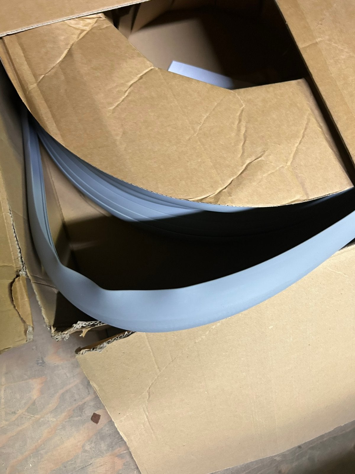Ca 75 meter stootrand rubber lichtgrijs, Ophalen of Verzenden, Nieuw, Onderhoud en Reparatie