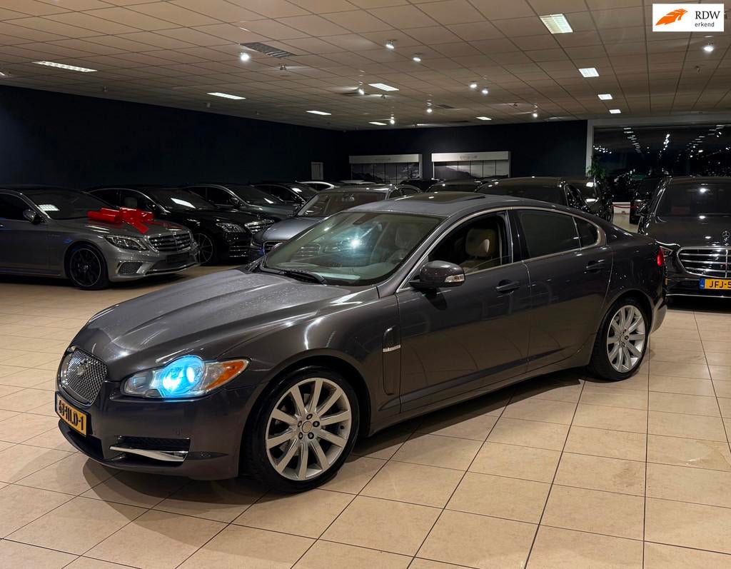 Jaguar XF 3.0 V6 Premium Luxury Benzine Automaat Vol Opties, Automaat, Achterwielaandrijving, Gebruikt, Beige