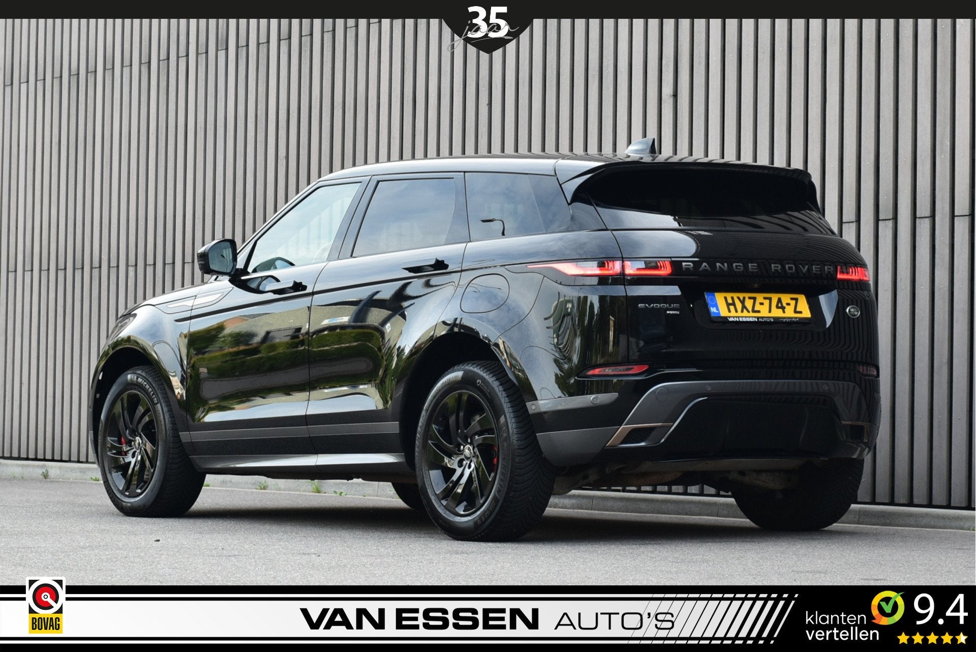 Land Rover Range Rover Evoque 1.5 P300e AWD R-Dynamic S Navi, Auto's, 309 pk, Euro 6, Verwarmde buitenspiegels, Zwart