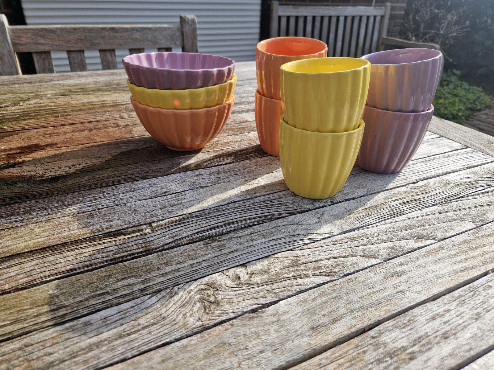 Gekleurd servies, Huis en Inrichting, Keuken | Servies, Ophalen, Zo goed als nieuw, Overige stijlen, Bord(en)
