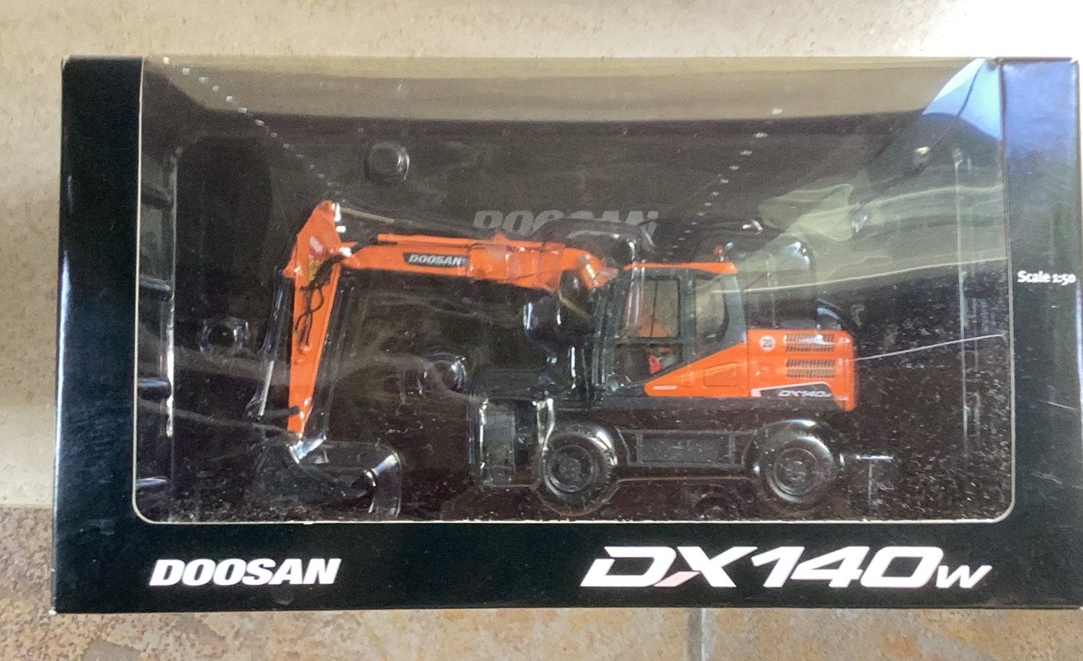 Doosan DX140w Graafmachine Model - Nieuw in Doos, Overige merken, 1:50 of kleiner, Overige typen, Nieuw