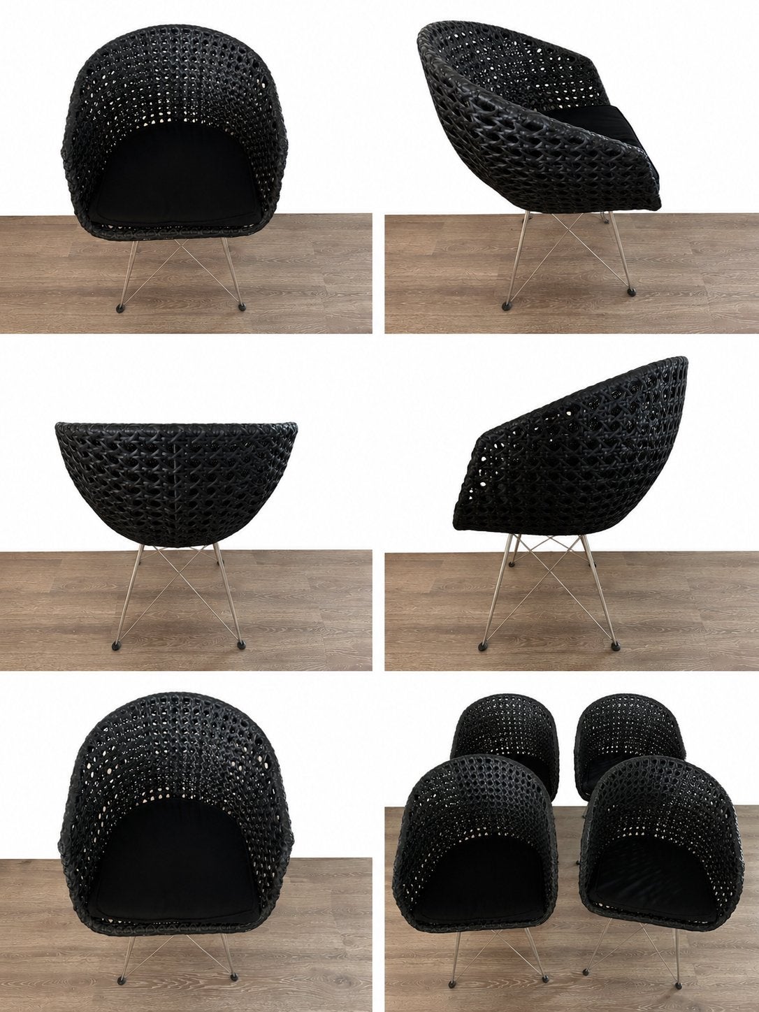 Kuipstoeltjes Eijerkamp 2014, Ophalen, Kuipstoeltjes, laag design., Gebruikt, Zwart