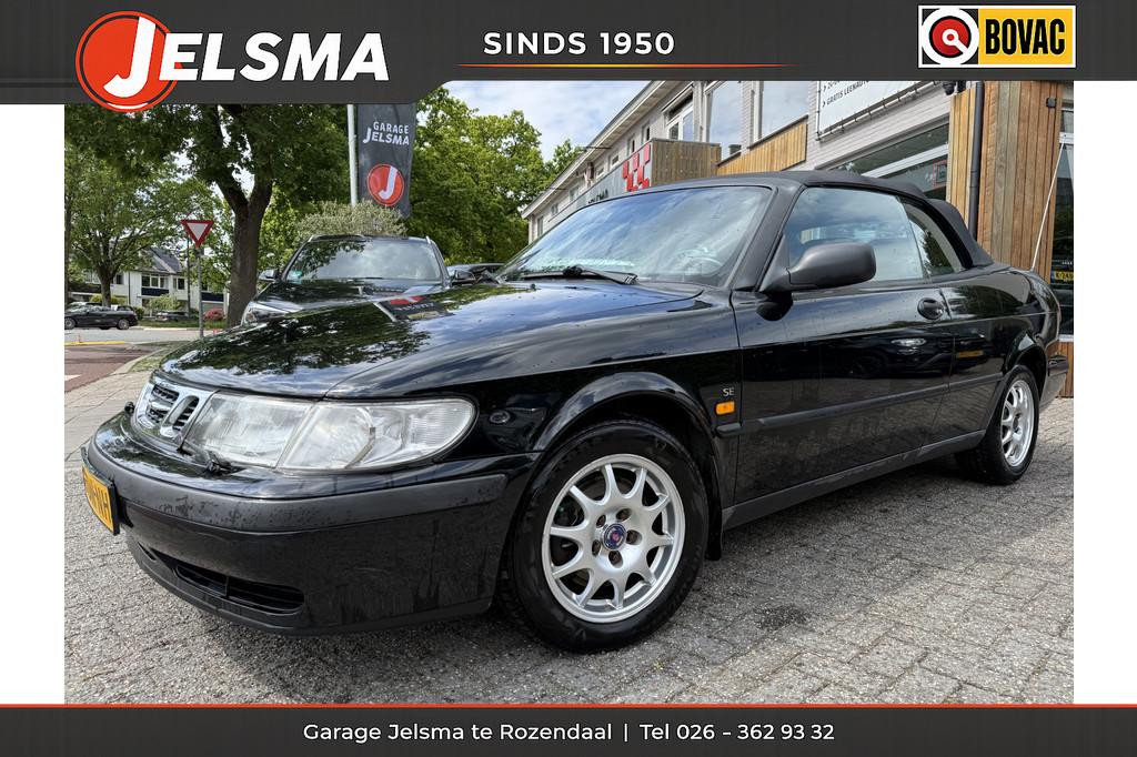 Saab 9-3 Cabrio 2.0t S 155pk, Heeft storing aan cabrio-dak, Voorwielaandrijving, Zwart, Cabriolet, 4 stoelen