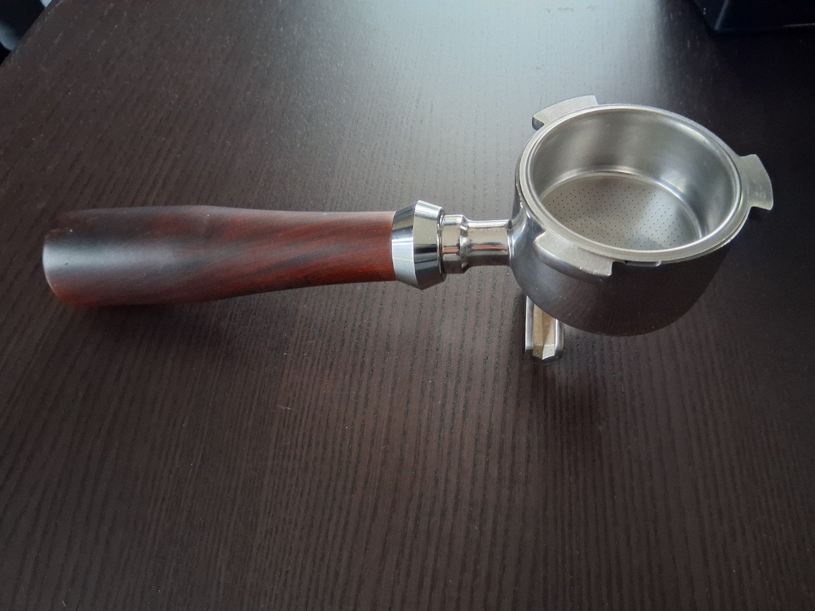 Portafilter met houten handvat voor espressomachine 51mm, Witgoed en Apparatuur, Espresso apparaat, Gemalen koffie, Ophalen of Verzenden