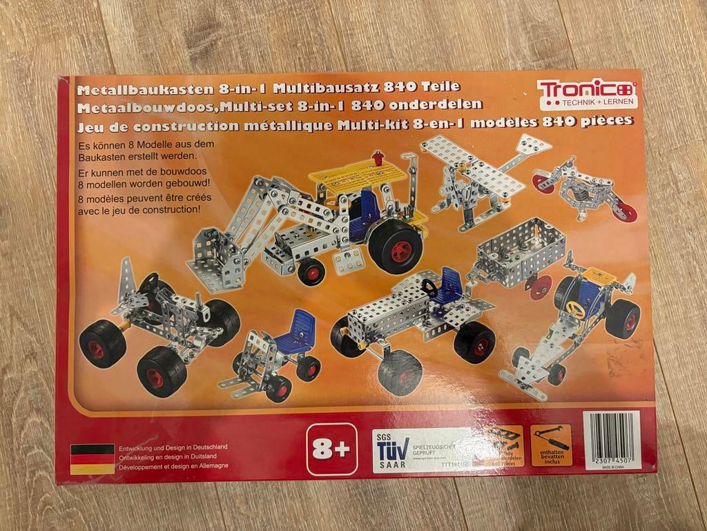 Tronic Metaal Bouwdoos - Eindeloos Creatief Plezier, Hobby en Vrije tijd, Modelbouw | Auto's en Voertuigen, Overige merken, Nieuw