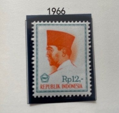 1x 1966 Pres. Soekarno, Postzegels en Munten, Ophalen of Verzenden, Postfris, Zuidoost-Azië