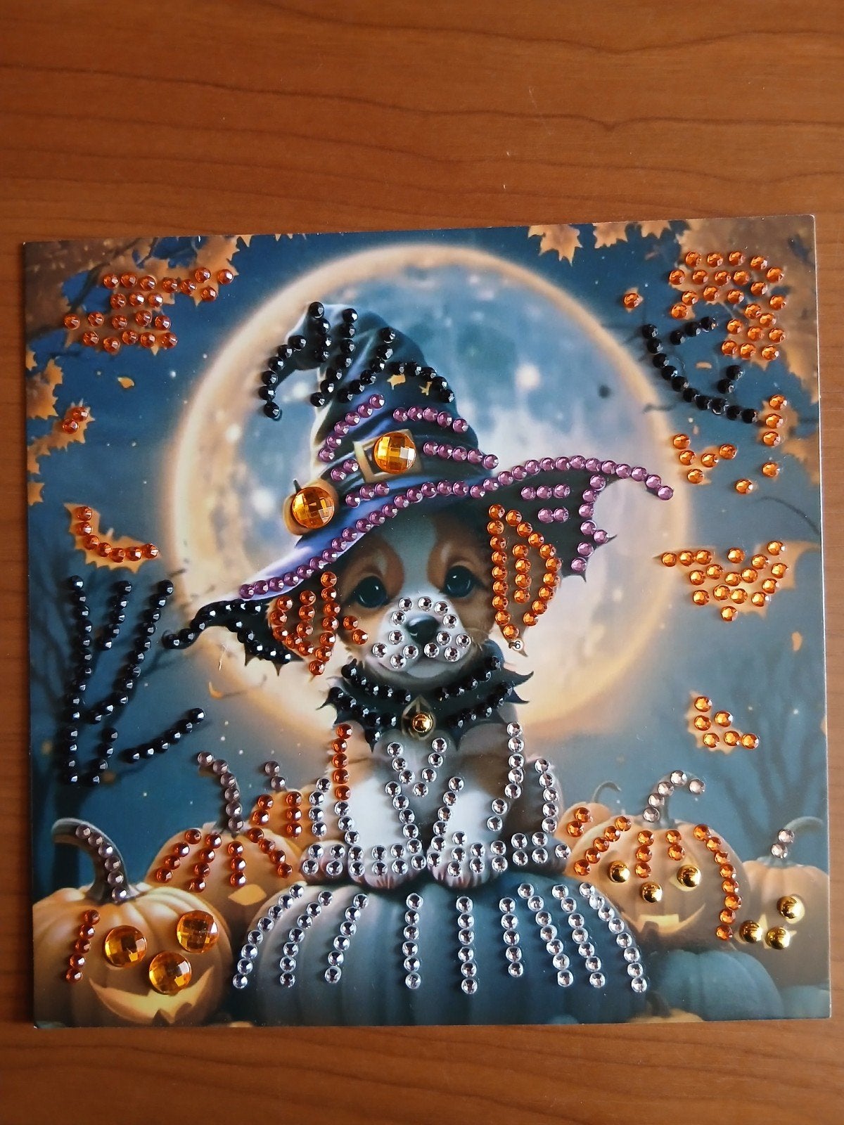 kaart halloween hond diamond painting 125 = 1,00, Ophalen of Verzenden, Nieuw, Kerst