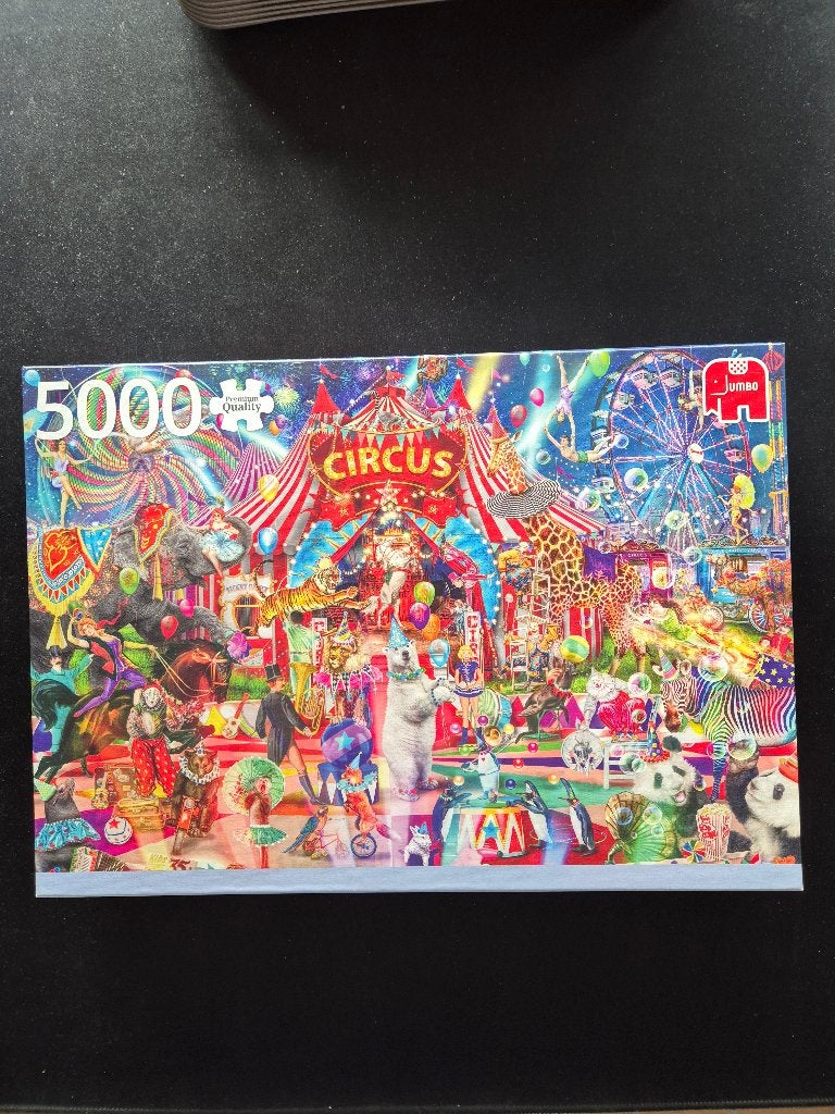 Legpuzzel A night at the circus, 5.000 stukjes, Ophalen of Verzenden, Meer dan 1500 stukjes, Zo goed als nieuw, Legpuzzel