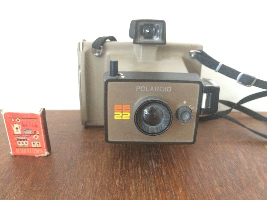 Polaroid EE22 bruin instant fototoestel collecters item foto, Ophalen of Verzenden, Gebruikt, Polaroid, Polaroid