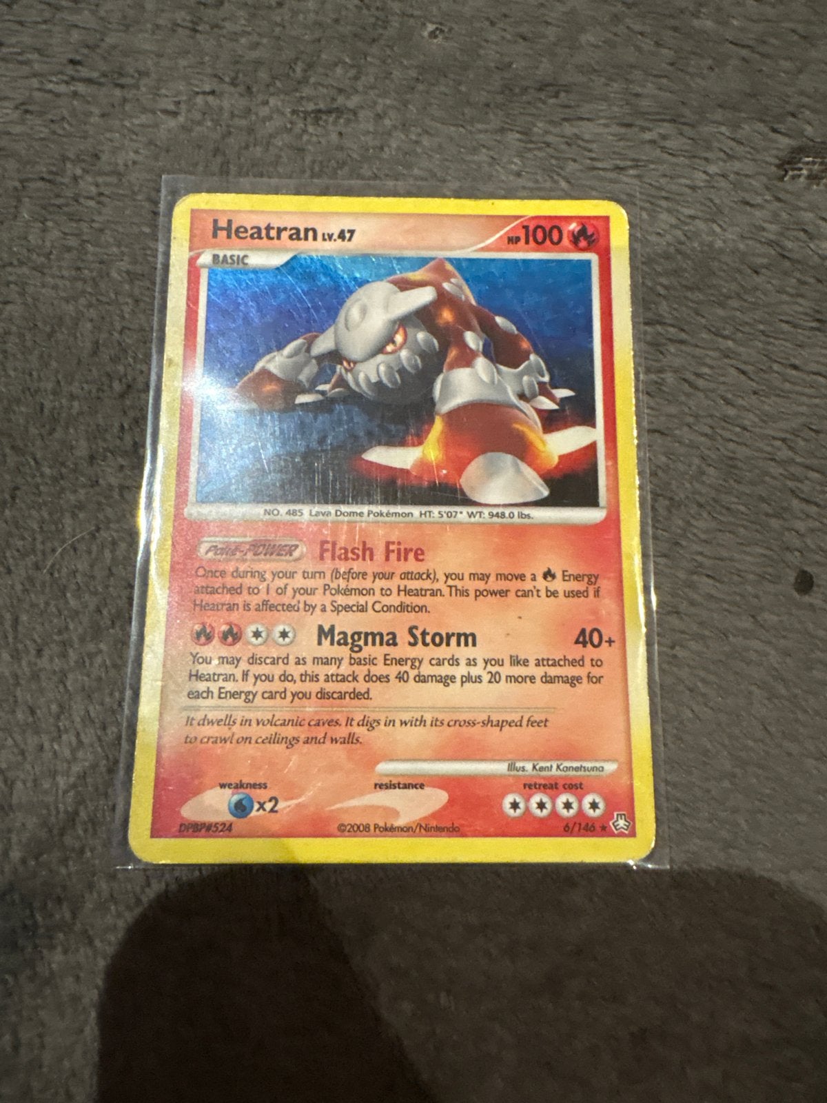 Heatran Lv.47 Pokémon Kaart - DPBP#524, Ophalen of Verzenden, Gebruikt, Losse kaart
