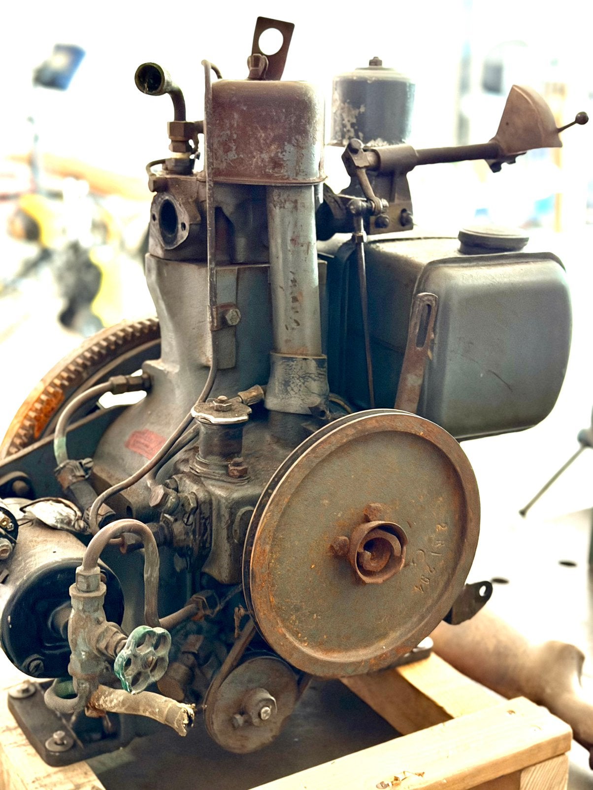 Farymann diesel motor (oldtimer generator), Ophalen, Gebruikt, Dieselmotor