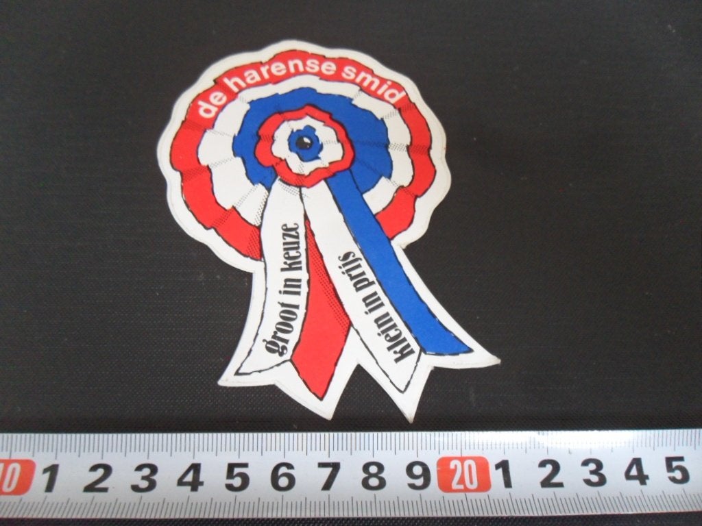 sticker rozet DE HARENSE SMID groot in keuze klein in prijs, Ophalen, Zo goed als nieuw