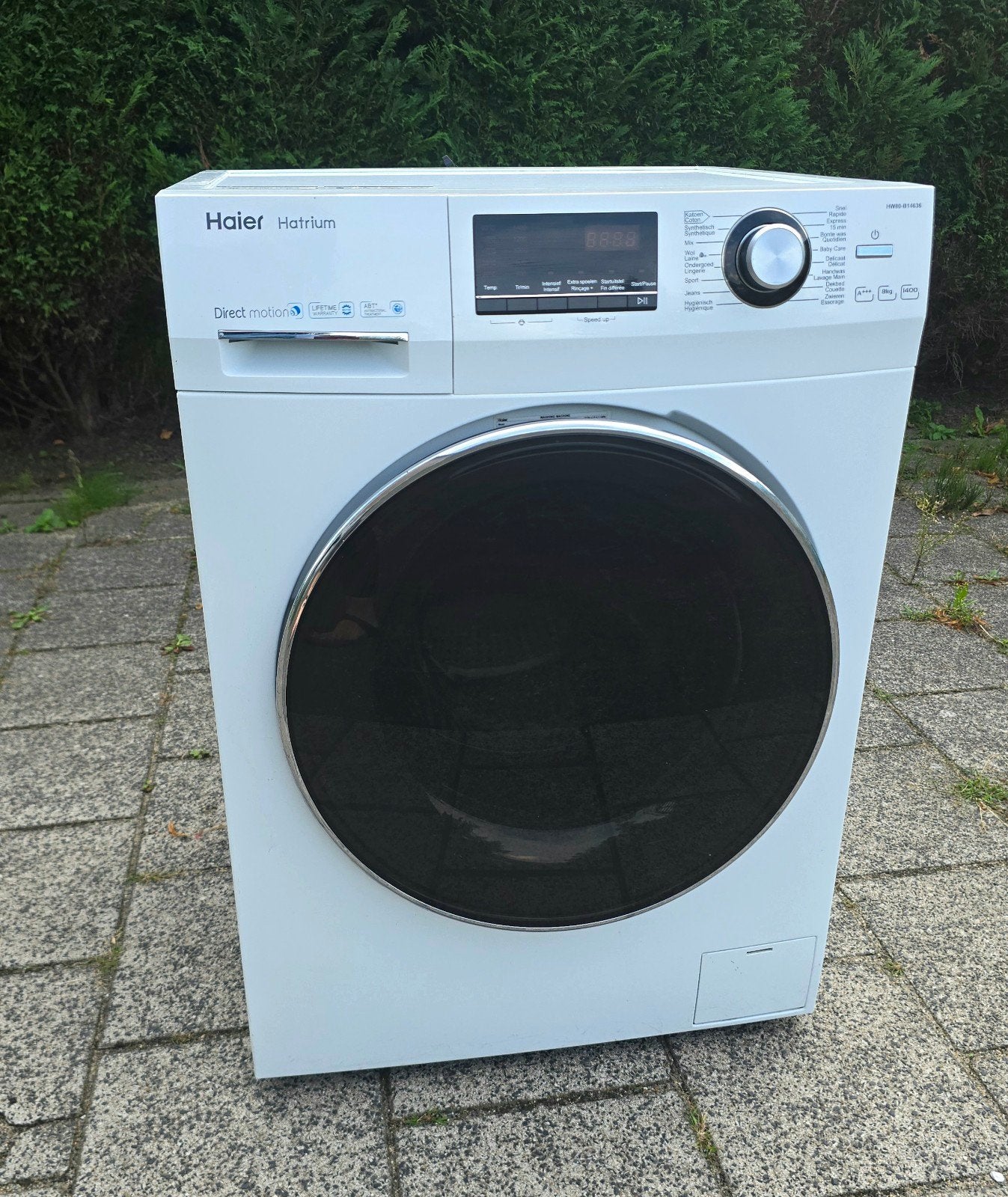 Prima Haier wasmachine bezorgen mogelijk!, Ophalen, 6 tot 8 kg, Gebruikt, 85 tot 90 cm