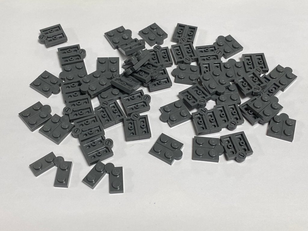 Partij 50x scharnierende Lego plaatjes in diverse kleuren, Overige thema's, Lego, Nieuw, Ophalen of Verzenden