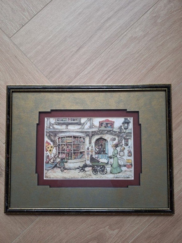 Anton Pieck, Ophalen of Verzenden, 33 cm, 43 cm