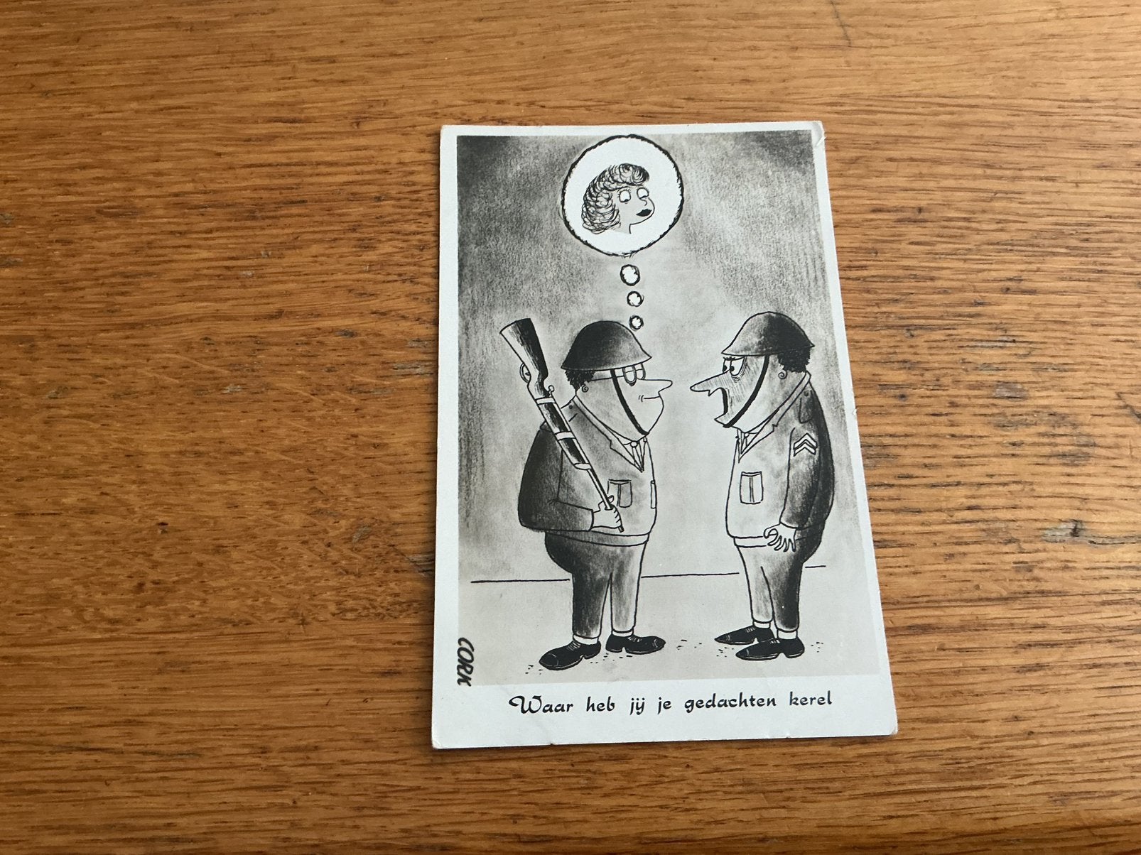 O559 militair humor Illustrator, Ophalen of Verzenden, Overige thema's