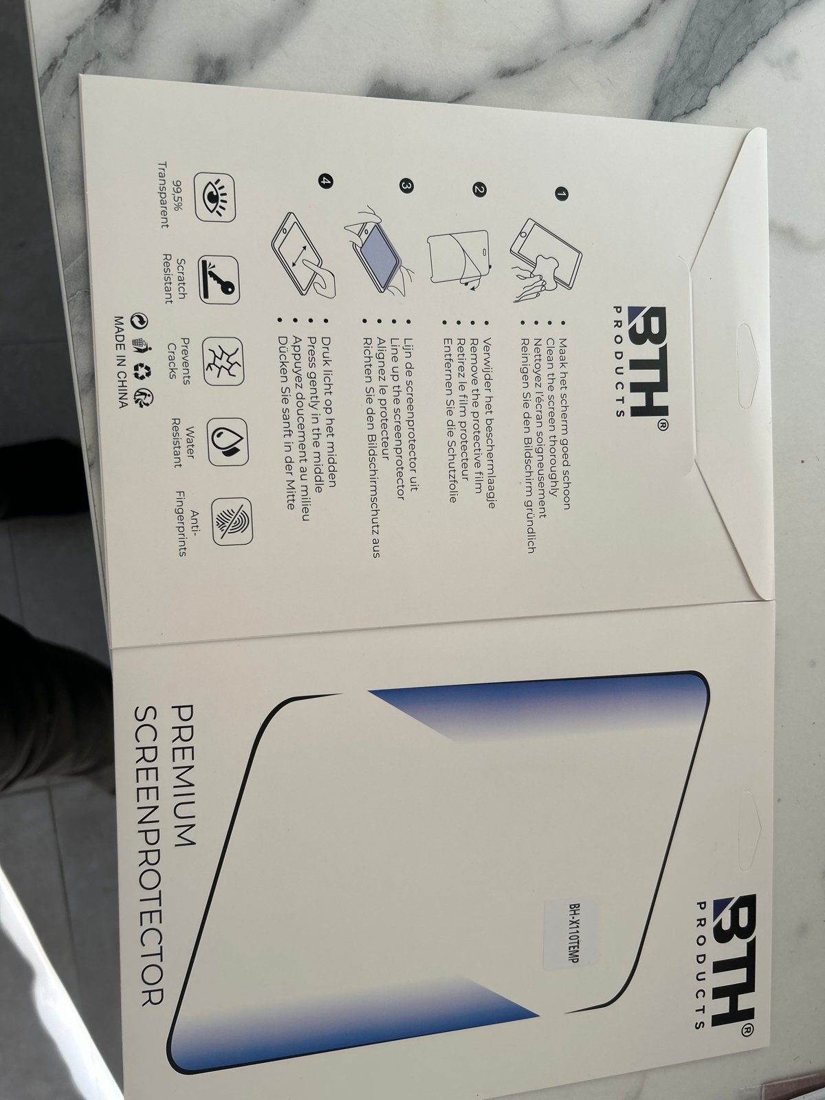 BTH Premium Screenprotector - Kras- en waterbestendig, Computers en Software, Ophalen of Verzenden, Nieuw, 64 GB