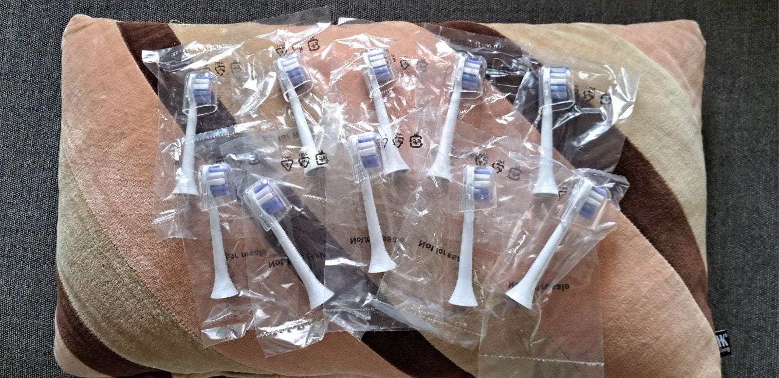 10 originele Philips Sonicare S2 opzetborstels., Ophalen of Verzenden, Nieuw, Opzetborstel