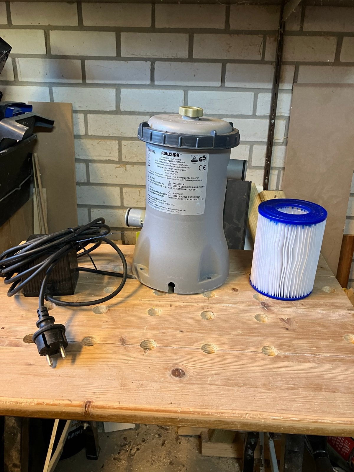 Bestway Flowclear filterpomp voor zwembad, Tuin en Terras, Ophalen of Verzenden, Gebruikt, Zwembadpomp