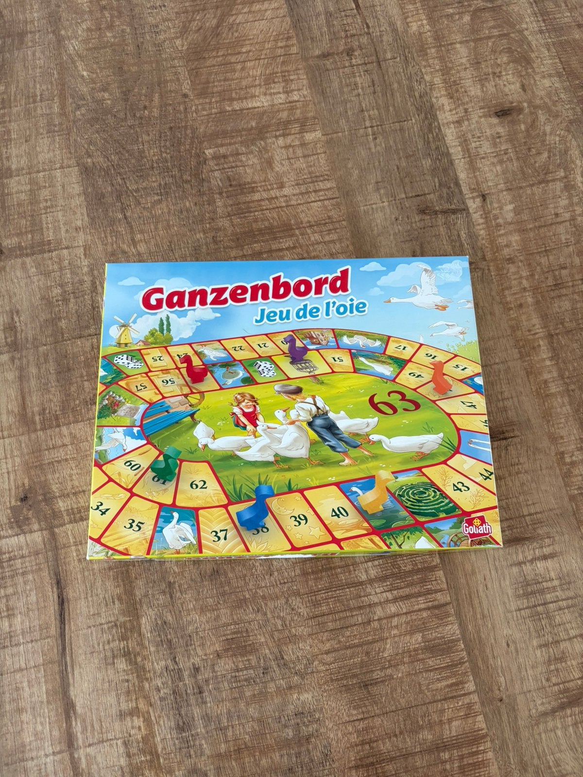 Ganzenbord, Hobby en Vrije tijd, Gezelschapsspellen | Bordspellen, Ophalen, Zo goed als nieuw