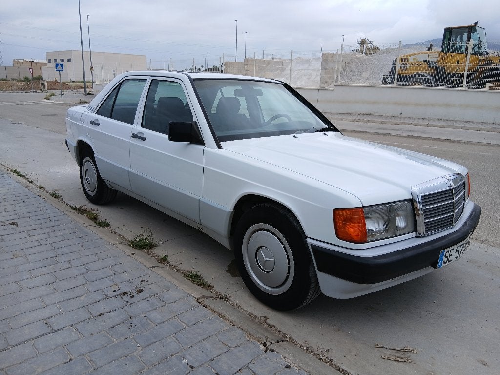 Mercedes 190D, automaat, bj 1989, youngtimer, perfekte staat, Auto's, Automaat, 4 cilinders, Wit, Bedrijf