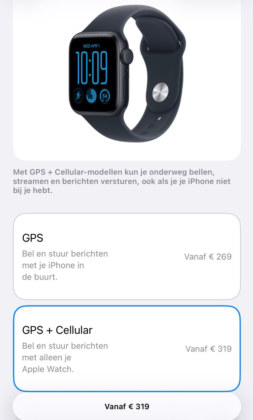 Apple Watch GPS + Cellular (Nieuw in doos)