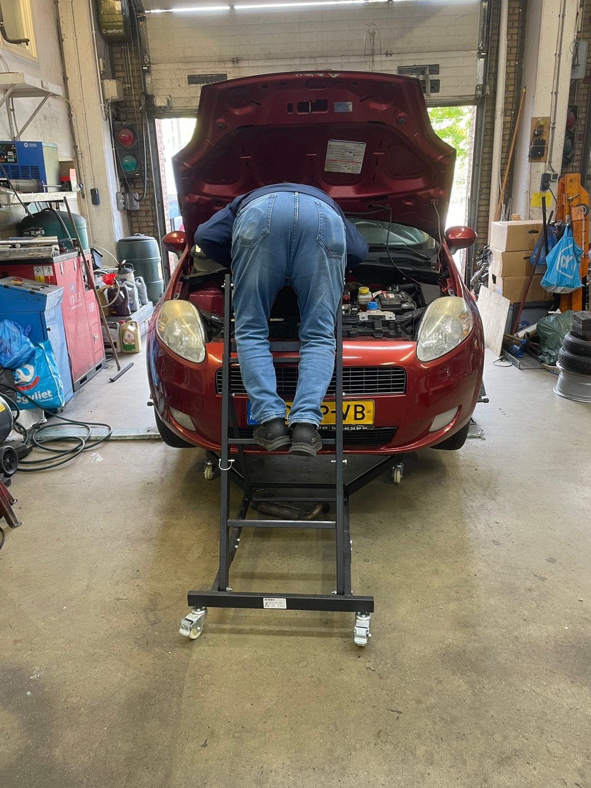 Speciale gereedschap trap voor auto sleutelen, 100 liter of meer, Ophalen of Verzenden, Zo goed als nieuw, Steekwagen